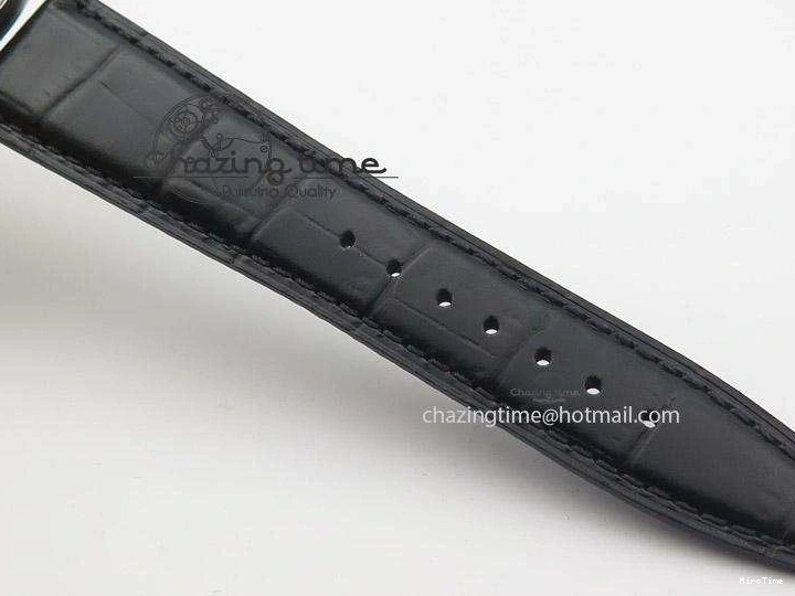 MIROTIME 0322 Portuguese IW545407 Black Dial ZF 1:1 Best Edition On Dark Blue Leather Strap DailyWear 7337